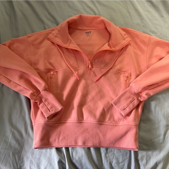Old Navy Orange Quarter-Zip Sweatshirt - Picture 5 of 6